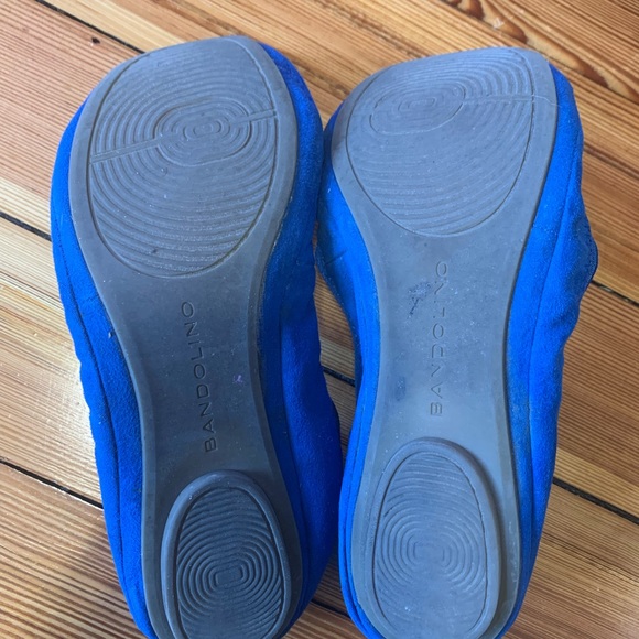 Blue Suede Women’s Ballet Flats - Picture 2 of 9